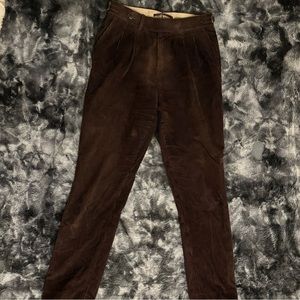 SuitSupply Custom Made Brown Corduroy Trousers